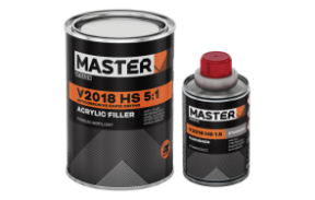 MASTER V2018  2К Грунт-наполнитель - быстрый HS 5:1 (0,8 л + 0,16 л) белый  (12002) 6 шт./уп.