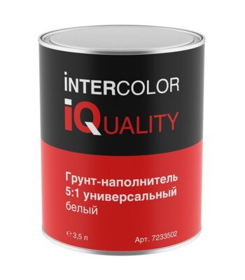 IQ Грунт-наполнитель 5:1, шлиф + мпм, белый 3,5л