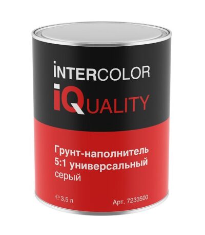 IQ Грунт-наполнитель 5:1, шлиф + мпм, серый 3,5л