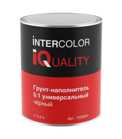 IQ Грунт-наполнитель 5:1, шлиф + мпм, черный 3,5л
