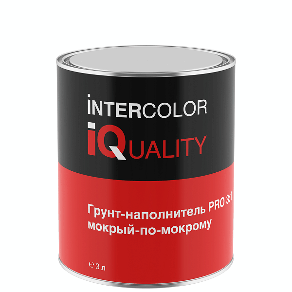 IQ Грунт-наполнитель PRO 3:1 мокрый-по-мокрому черный (3 л)