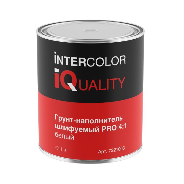 IQ Грунт-наполнитель шлифуемый PRO 4:1 черный (1 л)