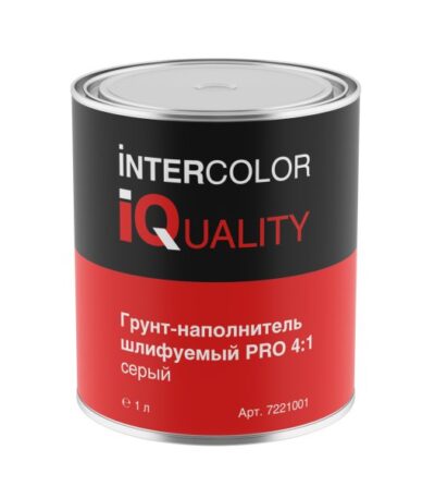IQ Грунт-наполнитель шлифуемый PRO 4:1 серый (1 л)