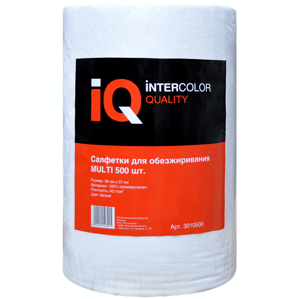IQ Салфетки для обезжиривания MULTI, 38 cм x 37 cм, (500шт)