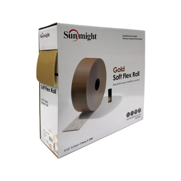 Шлиф. бумага GOLD B312T Soft Flex перфорир. рулон 114мм х 25м, 200 шт. 114 х 125мм