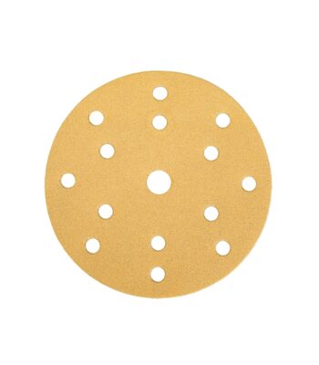 Шлиф мат на бум основе липучка GOLD 150мм 15 отв P060 50шт/кор, 10кор/уп