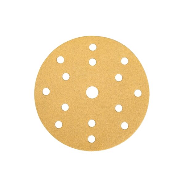 Шлиф мат на бум основе липучка GOLD 150мм 15 отв P180 100шт/кор, 10кор/уп