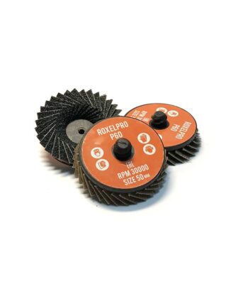 RoxelPro Быстросъёмный лепестковый круг ROXTOP  50мм, цирконат, Р80