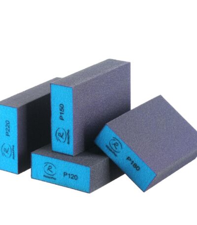 RoxelPro Шлифовальный блок 100х68х25мм, 4-х сторонний, цирконат, P100