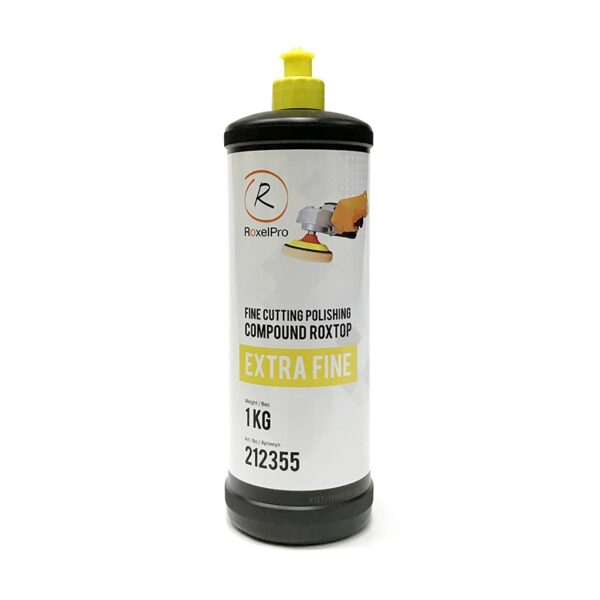 RoxelPro Абразивная полировальная паста ROXTOP EXTRA FINE (жёлтый колпачёк), тонкая, 1кг